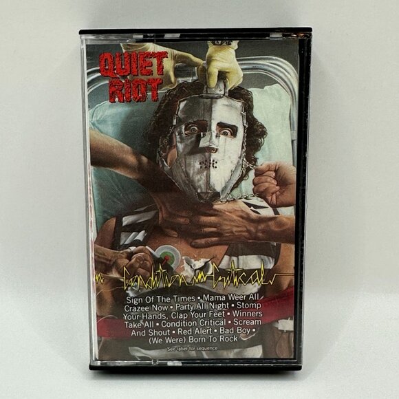 Quiet Riot Condition Critical 1984 Album Cassette Includes Hit Songs Pasha Recor - Picture 1 of 4